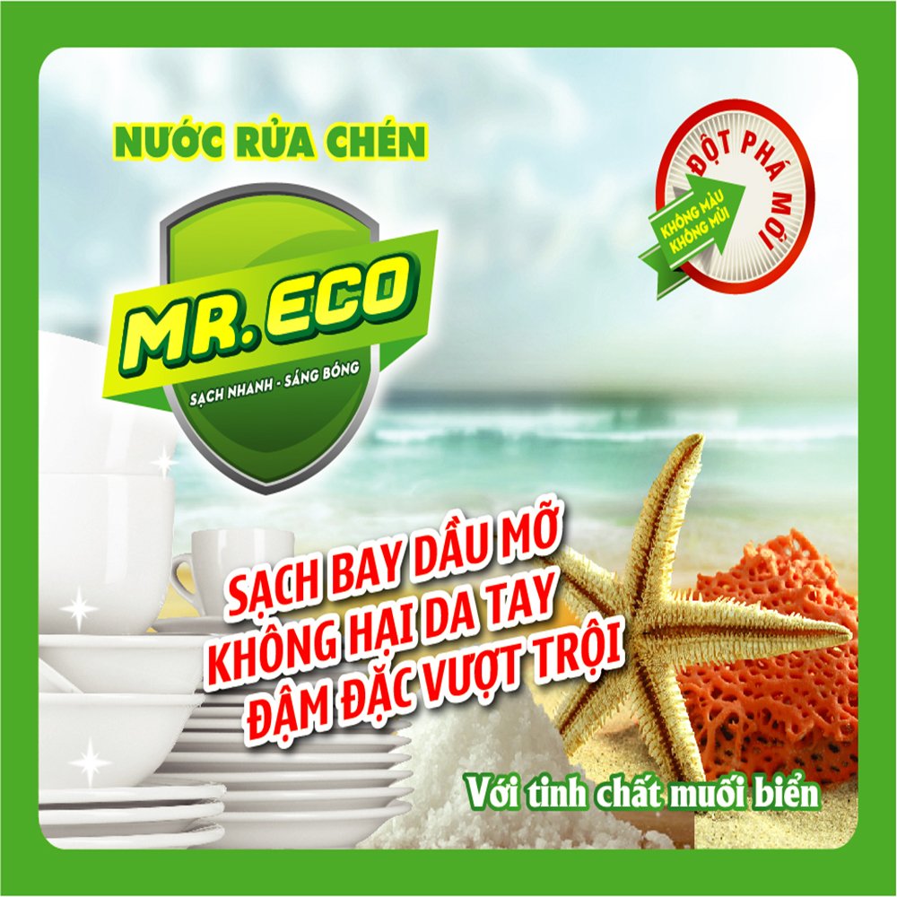 Nước rửa chén muối biển