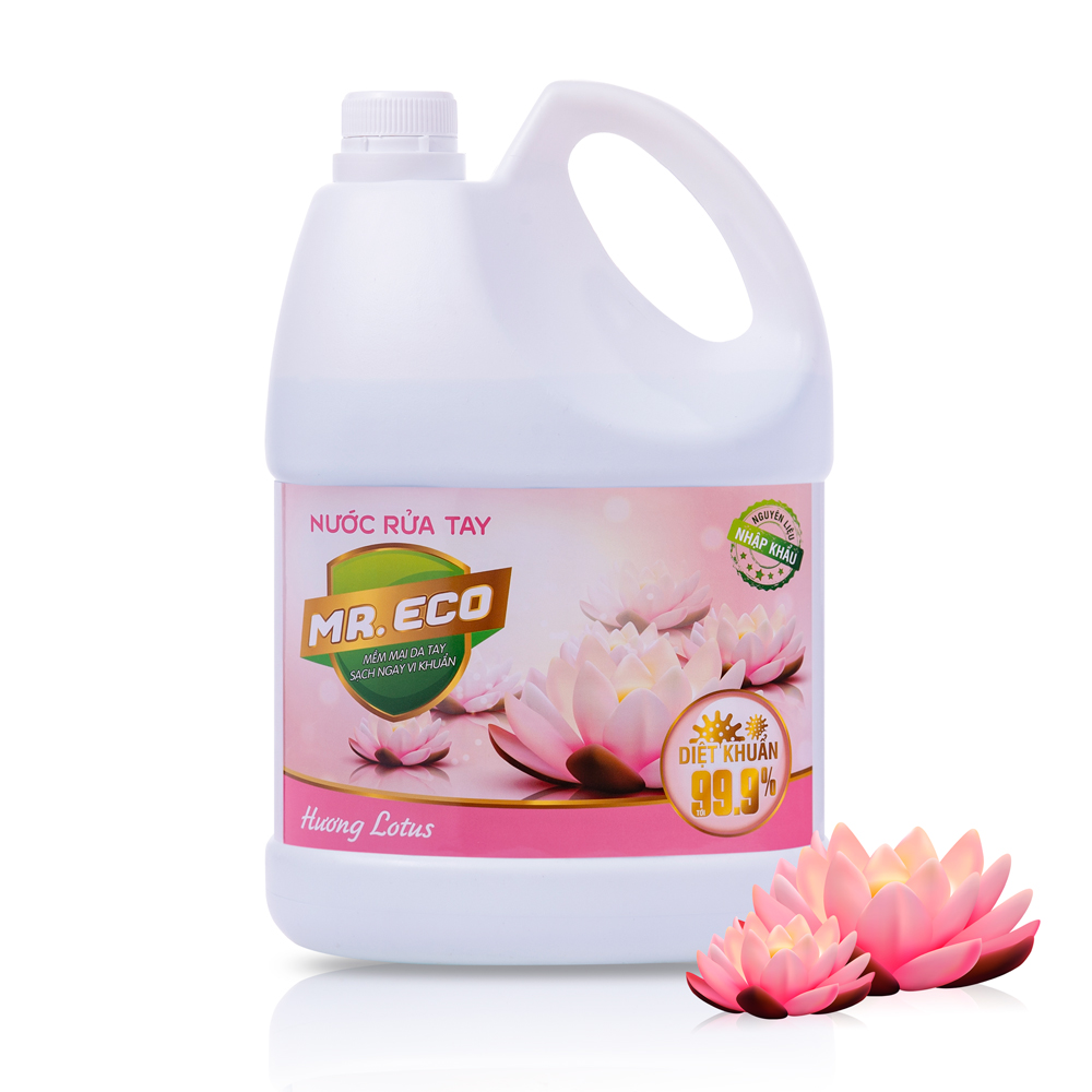 Nước rửa tay Mr Eco hương hoa sen 4 kg